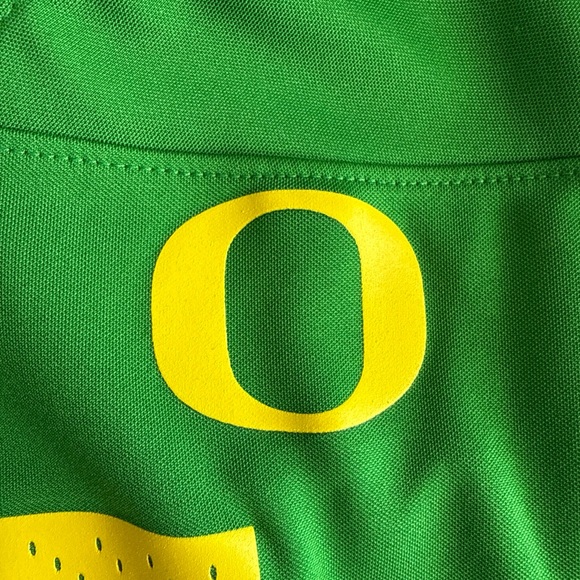 Nike Green and Yellow Men's Jersey - Picture 6 of 7